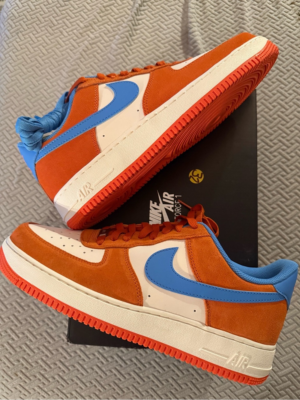 Nike Air Force 1 Low ‘07 LV8 Safety Orange University Blue & White